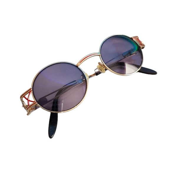 PALOMA PICASSO x VINTAGE‎ 8410 290 Gold rim glasses 90s round sunglasses main image 12